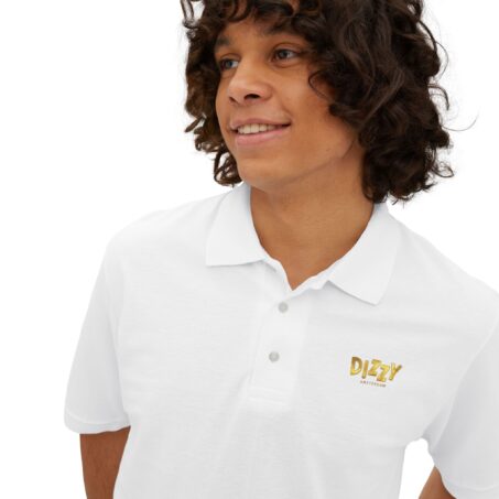 Gold “DizzyAmsterdam” Piqué Polo Shirt
